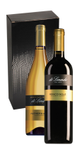 Wijndoos met Di Lenardo Vineyards Venezia Giulia Father's Eyes Chardonnay en Vino Rosso Ronco Nolè